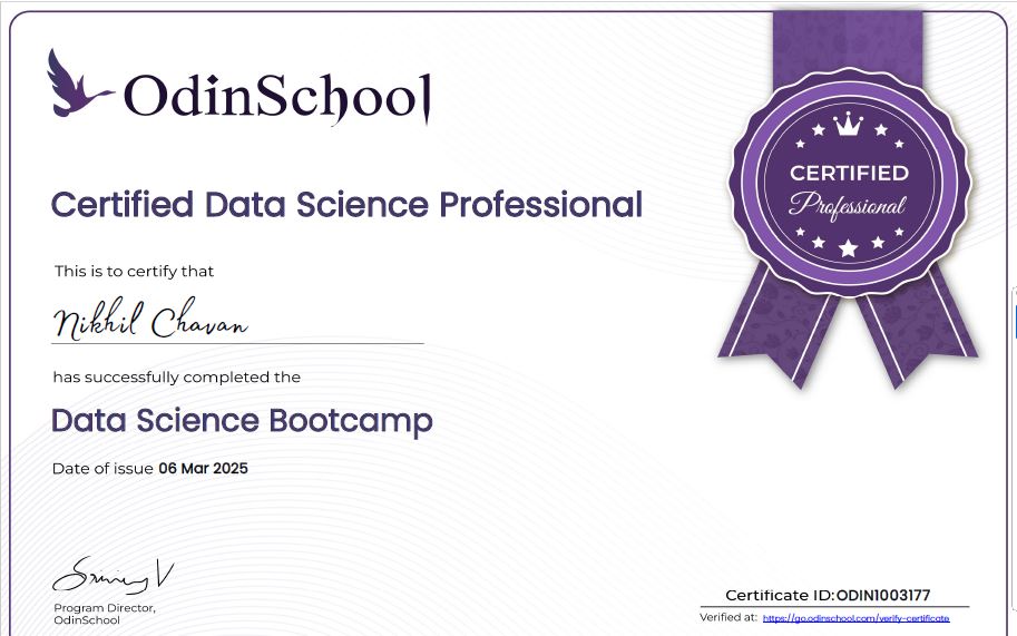 Odinschool Certificate